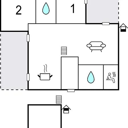 2 Bedroom Amazing In Lembruch-duemmer Dom wakacyjny